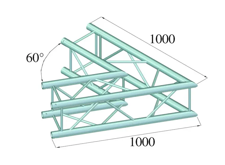 ALUTRUSS QUADLOCK 6082C-20 2-way corner 60° 